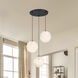 Circo LED 28 inch Matte Black Chandelier Ceiling Light