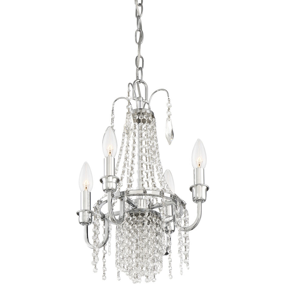 Maisie 4 Light 11.75 inch Chrome Chandelier Ceiling Light