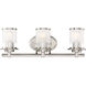 Essence 3 Light 23 inch Satin Platinum Bath Light Wall Light