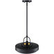 Odea 1 Light 14 inch Matte Black Pendant Ceiling Light