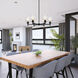 Summer Jazz 6 Light 28 inch Matte Black Chandelier Ceiling Light