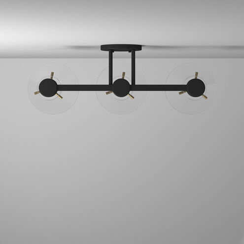 Willow Creek 3 Light 25 inch Matte Black Bath Bar Wall Light