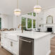 Dia 3 Light 14 inch Old Satin Brass Pendant Ceiling Light