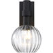 Fernwood LED 16 inch Black Outdoor Wall Sconce