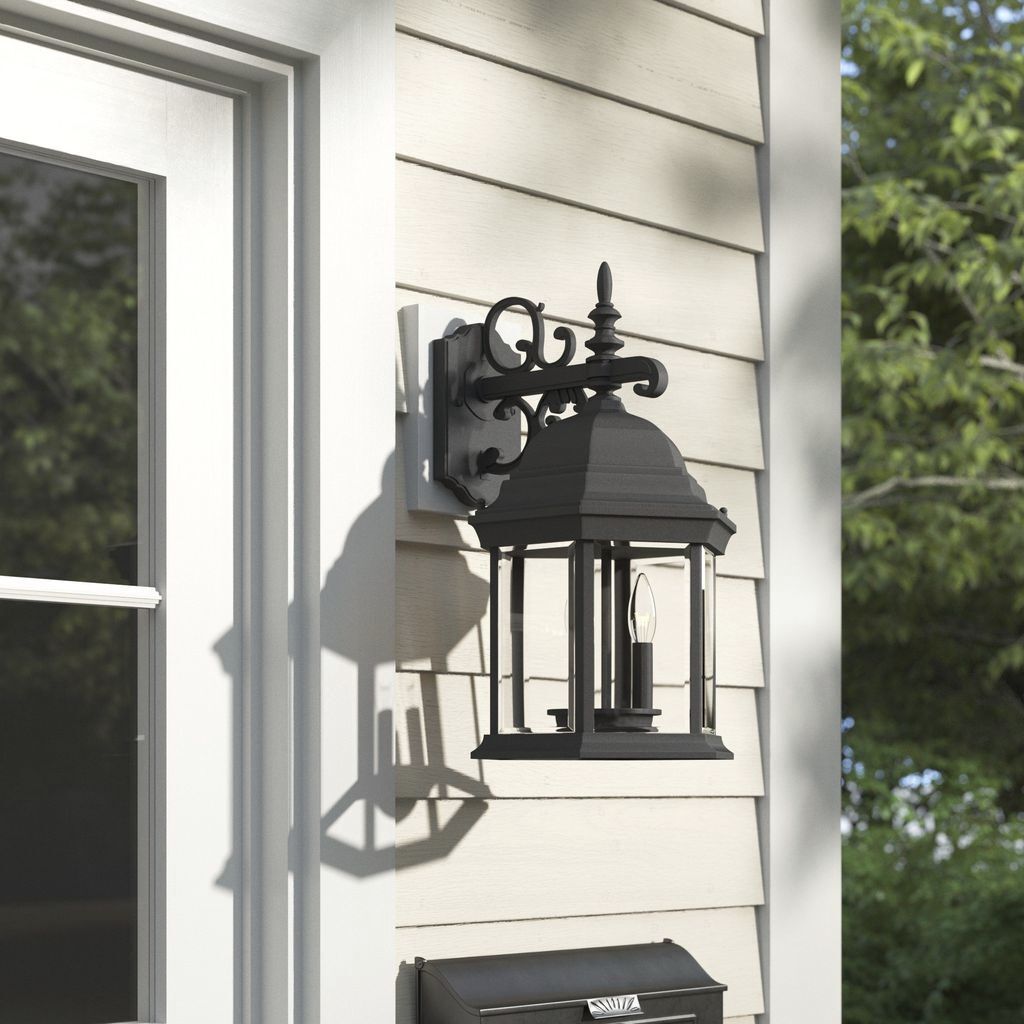 Devonshire 3 Light 19 inch Black Outdoor Wall Lantern