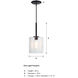 Haven LED 10 inch Matte Black Pendant Ceiling Light