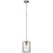 Pivot 1 Light 7 inch Satin Platinum Mini Pendant Ceiling Light
