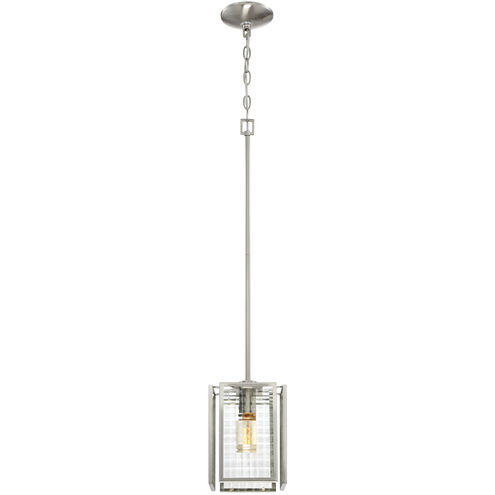 Pivot 1 Light 7 inch Satin Platinum Mini Pendant Ceiling Light