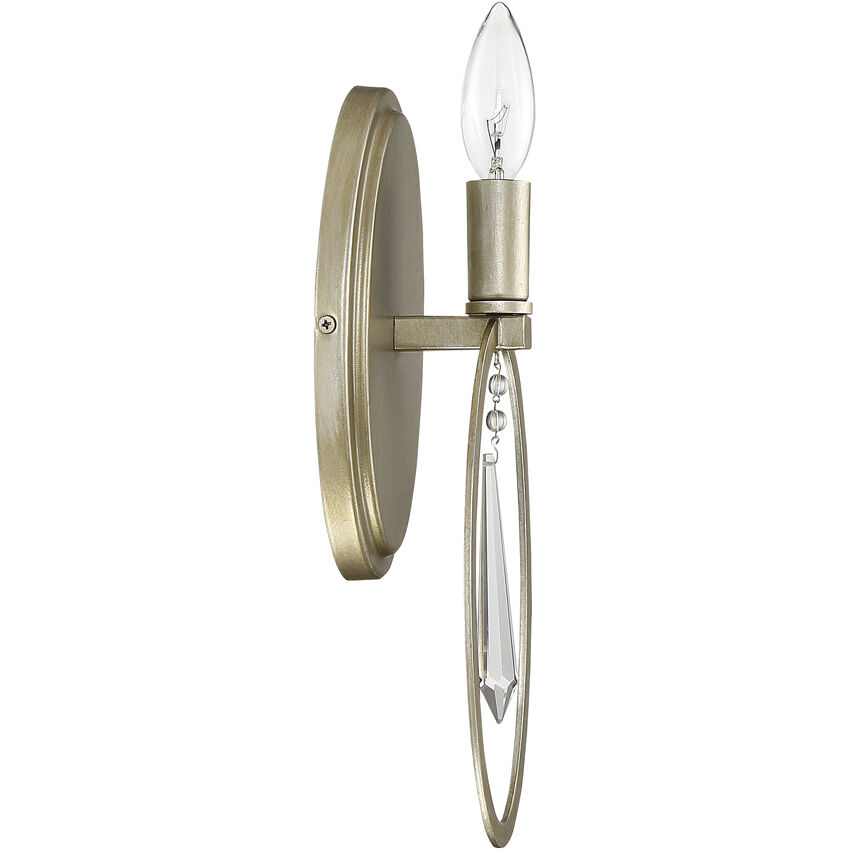 Hutton 1 Light 5 inch Sterling Gold Wall Sconce Wall Light