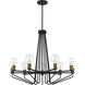 Ravella 9 Light 30 inch Black Chandelier Ceiling Light
