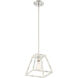 Rhode 1 Light 9.25 inch Coastal Weathered White Mini Pendant Ceiling Light