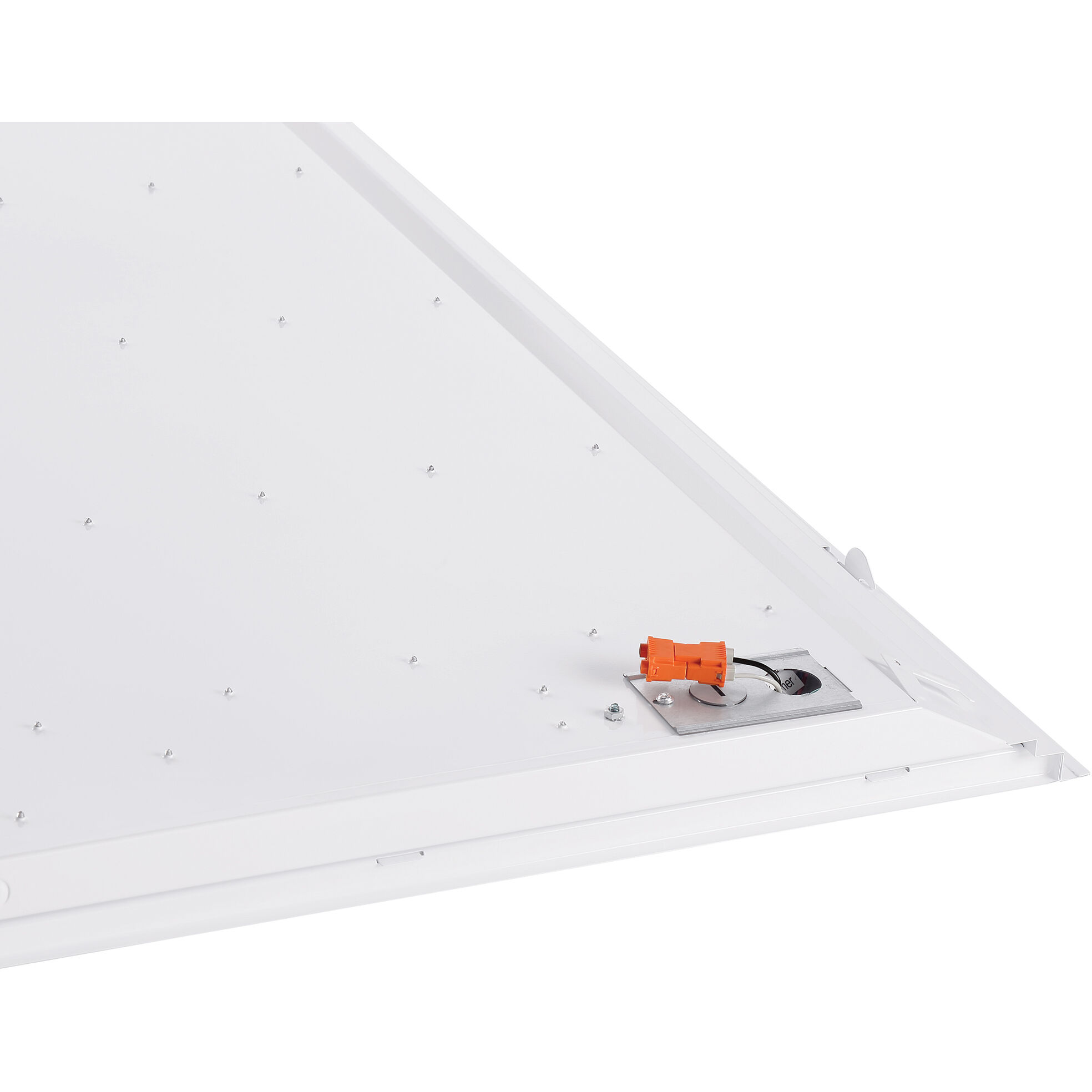 EnviroLite LED 48 inch White Troffer Ceiling Light, Shallow