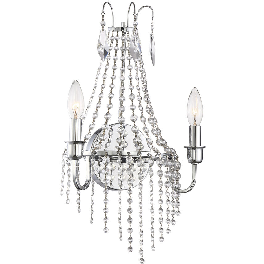 Maisie 2 Light 11 inch Chrome Wall Sconce Wall Light