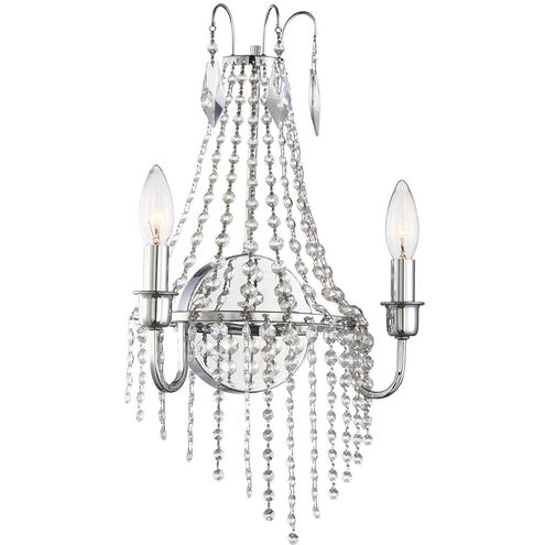 Maisie 2 Light 11 inch Chrome Wall Sconce Wall Light