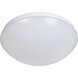 EnviroLite LED 10.75 inch White Puff Flush Mount Ceiling Light