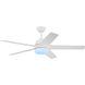 Astrea 52 inch Matte White with Matte White/Blonde Maple Reversible Blades Ceiling Fan