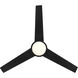 Cassini 52 inch Matte Black with Reversible Matte Black/Sepia Brown Blades DC Smart Fan