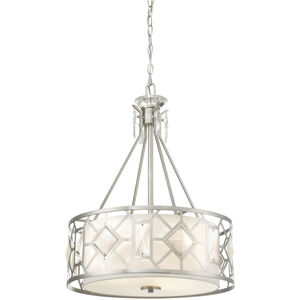 Brentwood 3 Light 19.88 inch Satin Platinum Pendant Ceiling Light