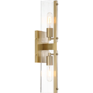 Latitude 2 Light 4.5 inch Brushed Gold Wall Sconce Wall Light