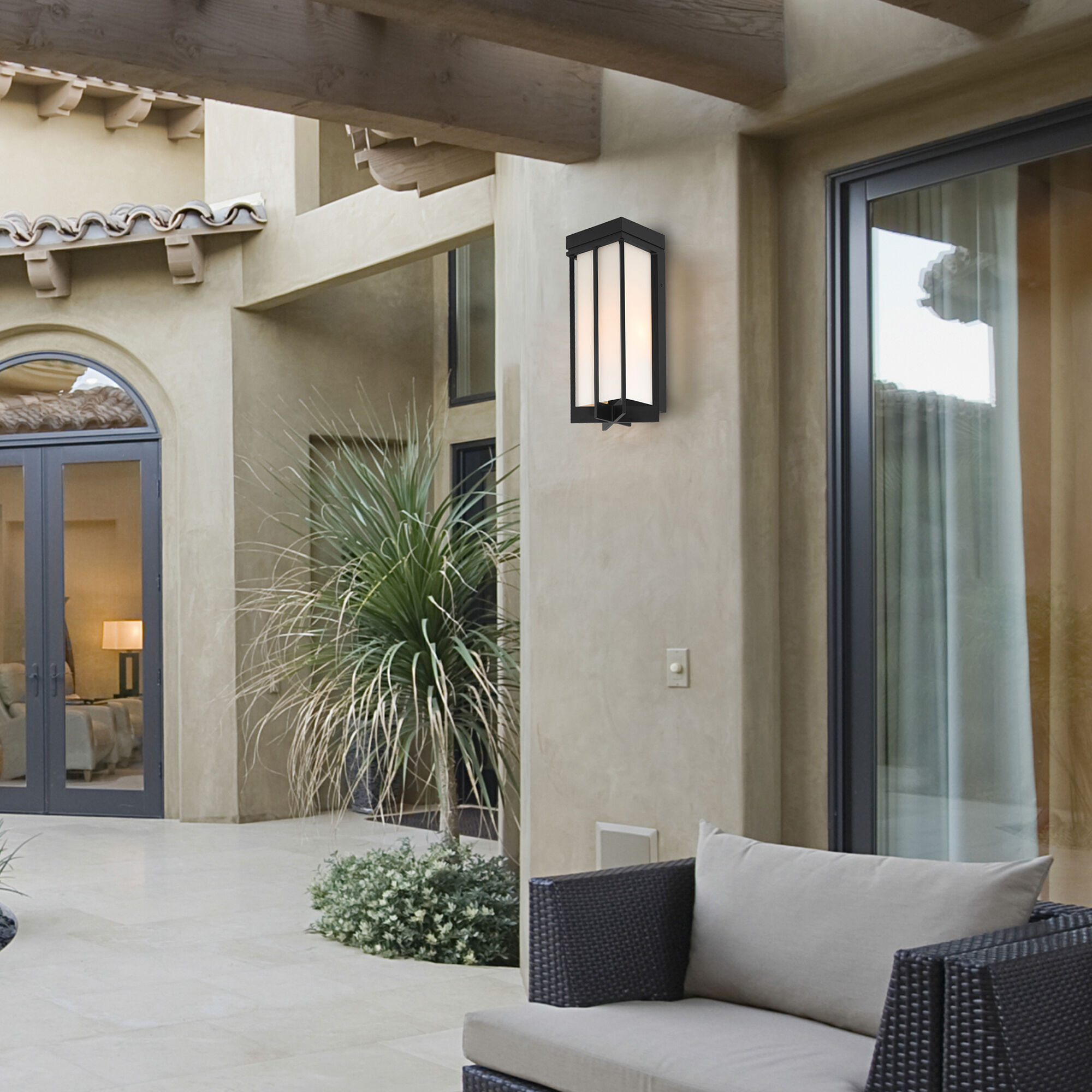 Designers Fountain D248L 7OW MB EnviroLite Outdoor Wall Lantern