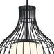 Evensong LED 15.75 inch Matte Black Pendant Ceiling Light