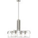 Riley 4 Light 28 inch Satin Platinum Chandelier Ceiling Light