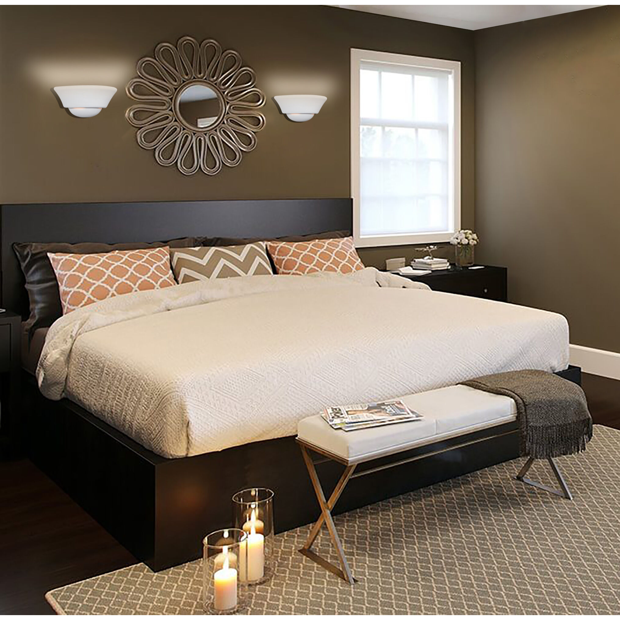 Value 1 Light 12 inch White Wall Sconce Wall Light