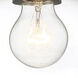 Emma 1 Light 12 inch Polished Nickel Semi-Flush Ceiling Light