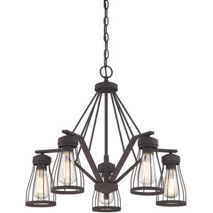 Brooklyn 5 Light 25 inch Bronze Chandelier Ceiling Light