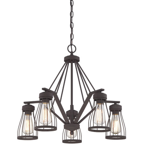 Brooklyn 5 Light 25 inch Bronze Chandelier Ceiling Light