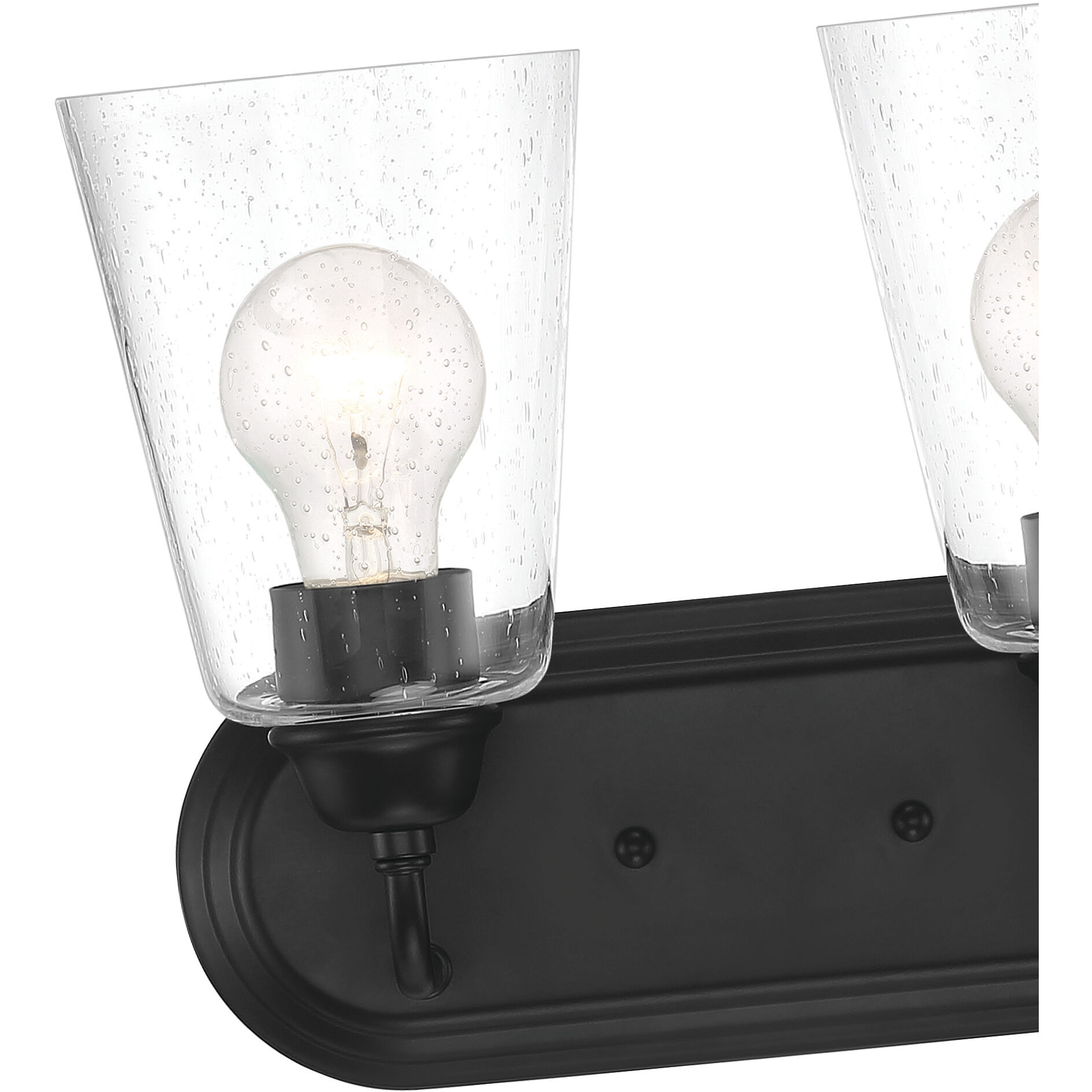 Zane 2 Light 12.5 inch Matte Black Vanity Light Wall Light