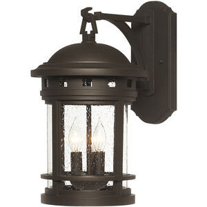 Sedona 3 Light 16 inch Oil Rubbed Bronze Outdoor Wall Lantern in Seedy