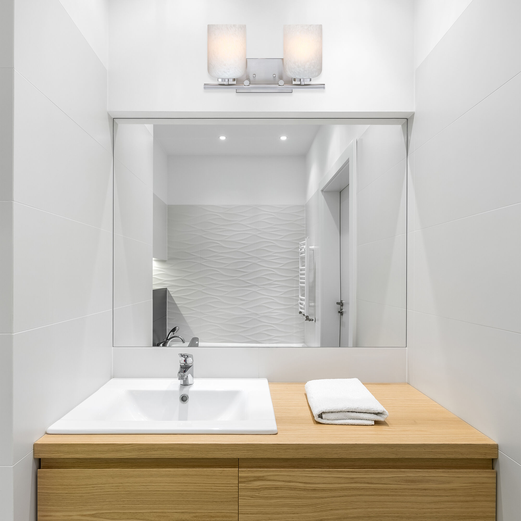 Bluestone Ridge LED 16 inch Brushed Nickel Vanity Wall Light