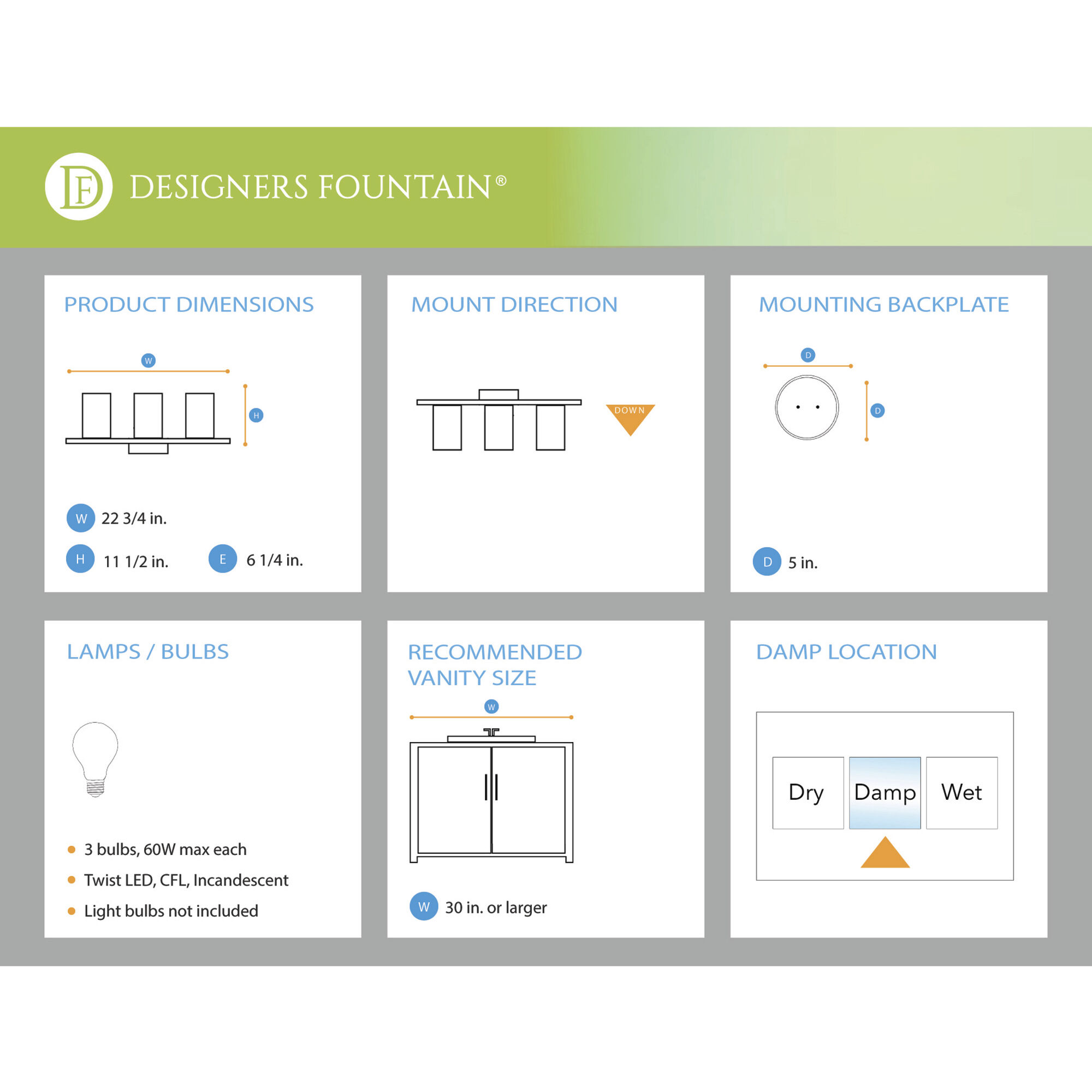 Taylor 3 Light 23 inch Old Satin Brass Bath Bar Wall Light