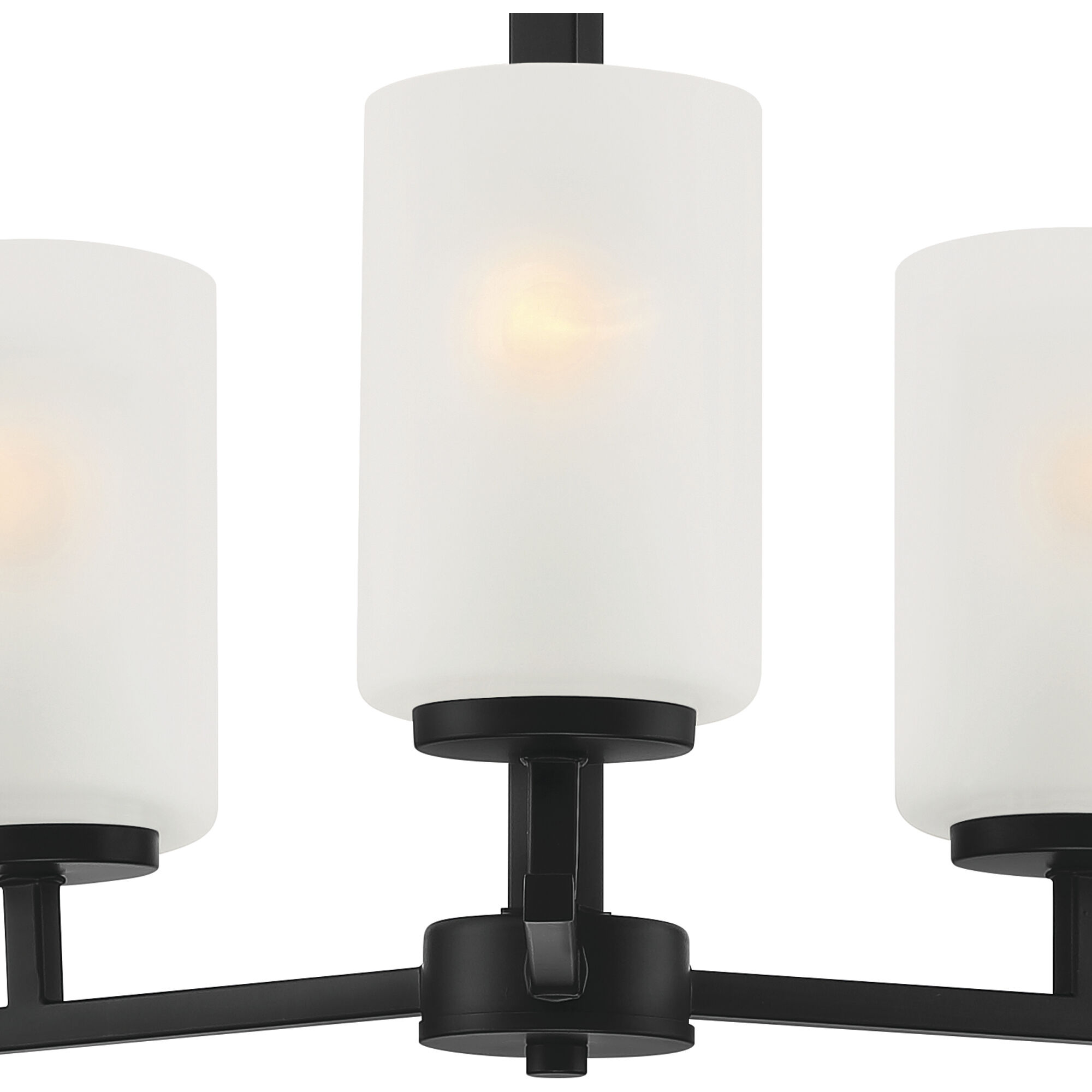 Carmine 3 Light 16 inch Matte Black Chandelier Ceiling Light