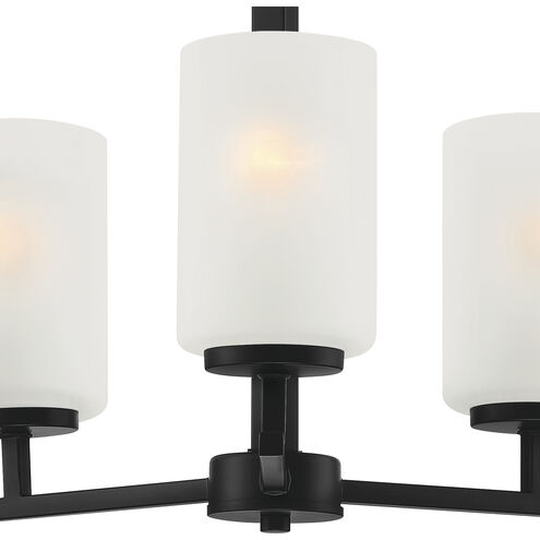 Carmine 3 Light 16 inch Matte Black Chandelier Ceiling Light
