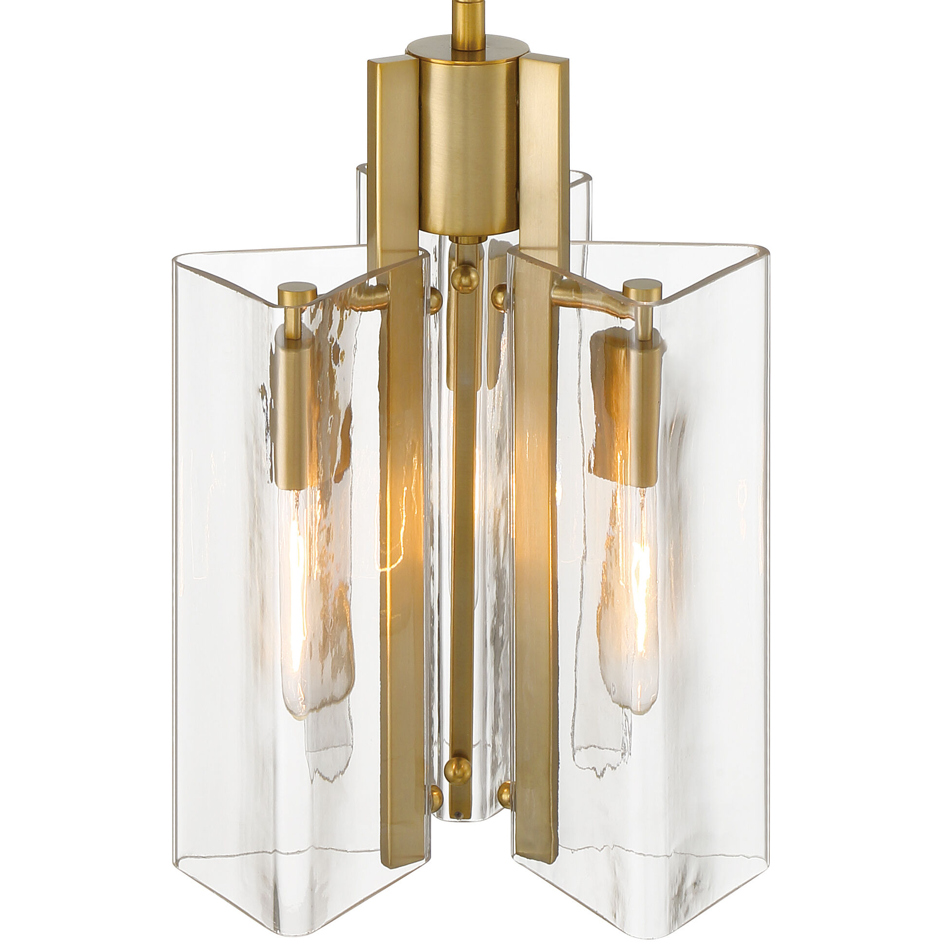 Latitude 3 Light 9.5 inch Brushed Gold Pendant Ceiling Light