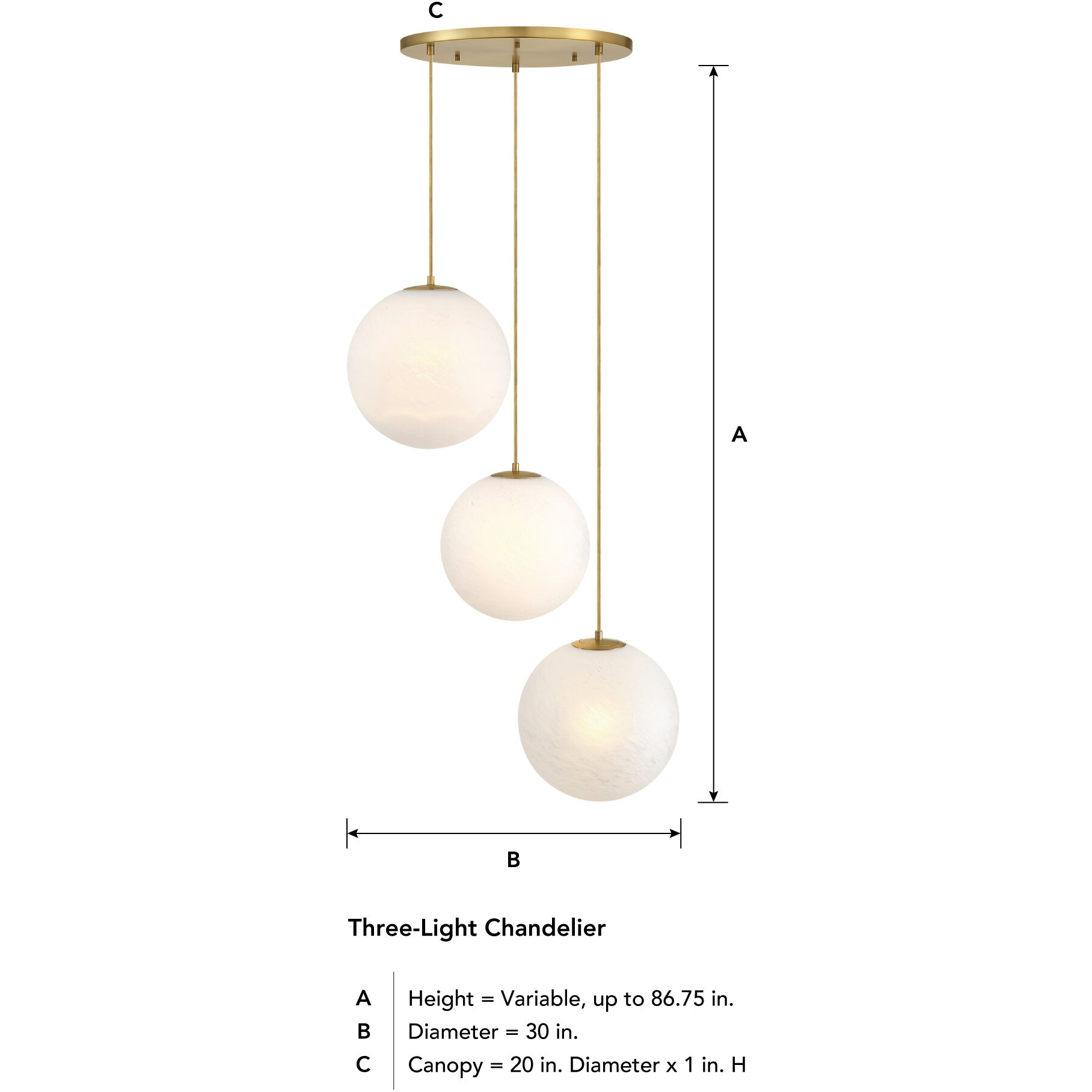 Pixie LED 30 inch Brushed Gold Chandelier Ceiling Light