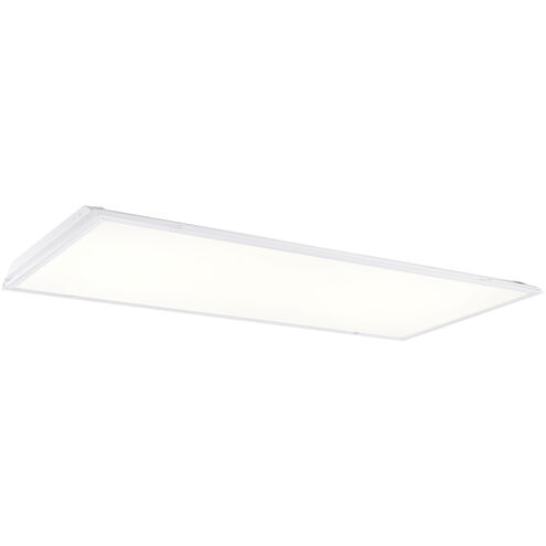 EnviroLite LED 48 inch White Troffer Ceiling Light, Shallow