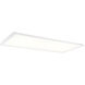 EnviroLite LED 48 inch White Troffer Ceiling Light, Shallow