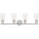 Cedar Lane 4 Light 31 inch Brushed Nickel Vanity Light Wall Light