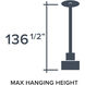 Evergreen Oasis LED 18 inch Brushed Gold Down Pendant Ceiling Light