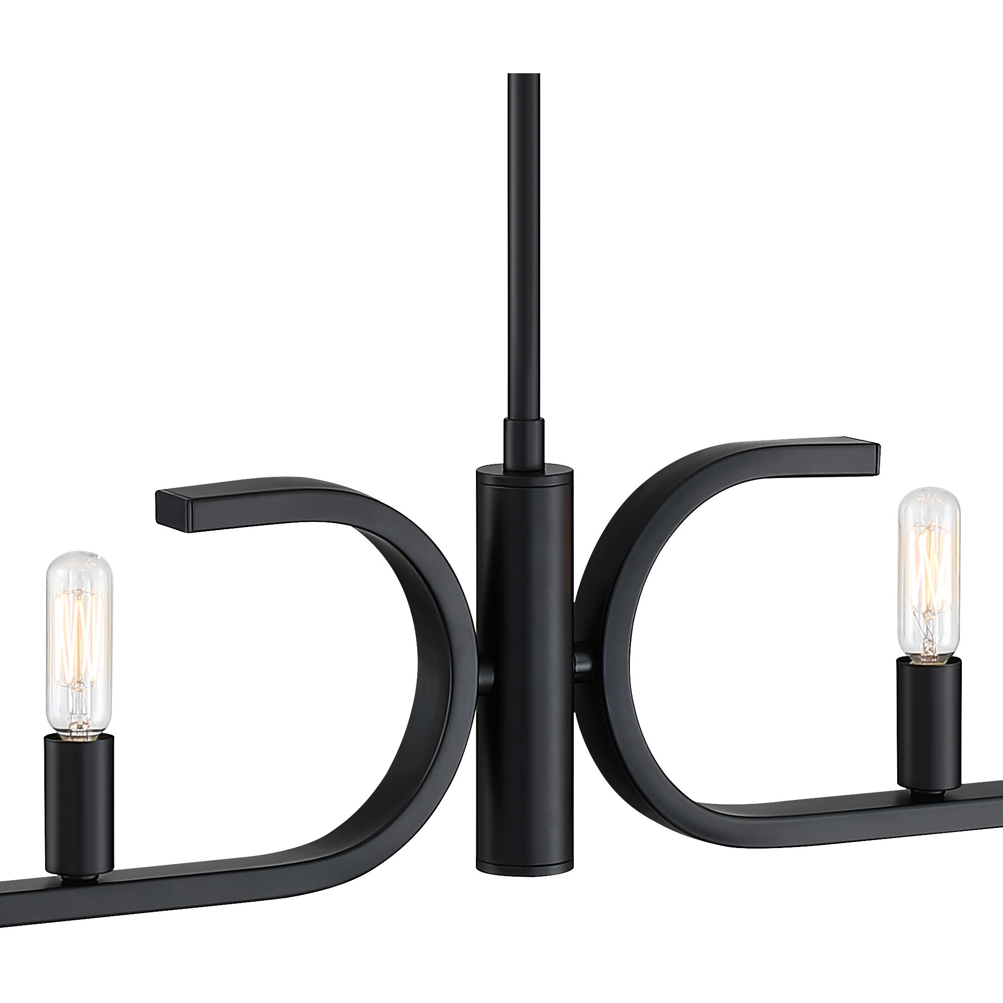 Skye 8 Light 39.5 inch Matte Black Island Pendant Ceiling Light