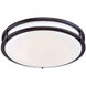 EnviroLite LED 10.3 inch Oil Rubbed Bronze Flush Mount Ceiling Light