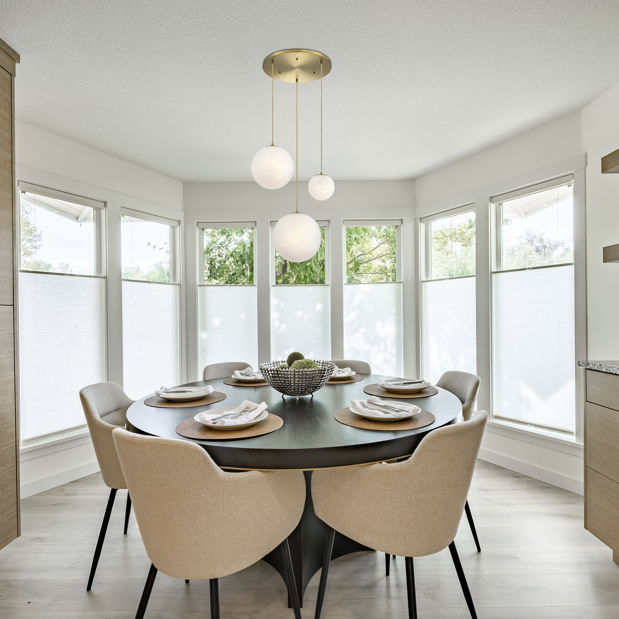 Pixie LED 28.75 inch Brushed Gold Chandelier Ceiling Light