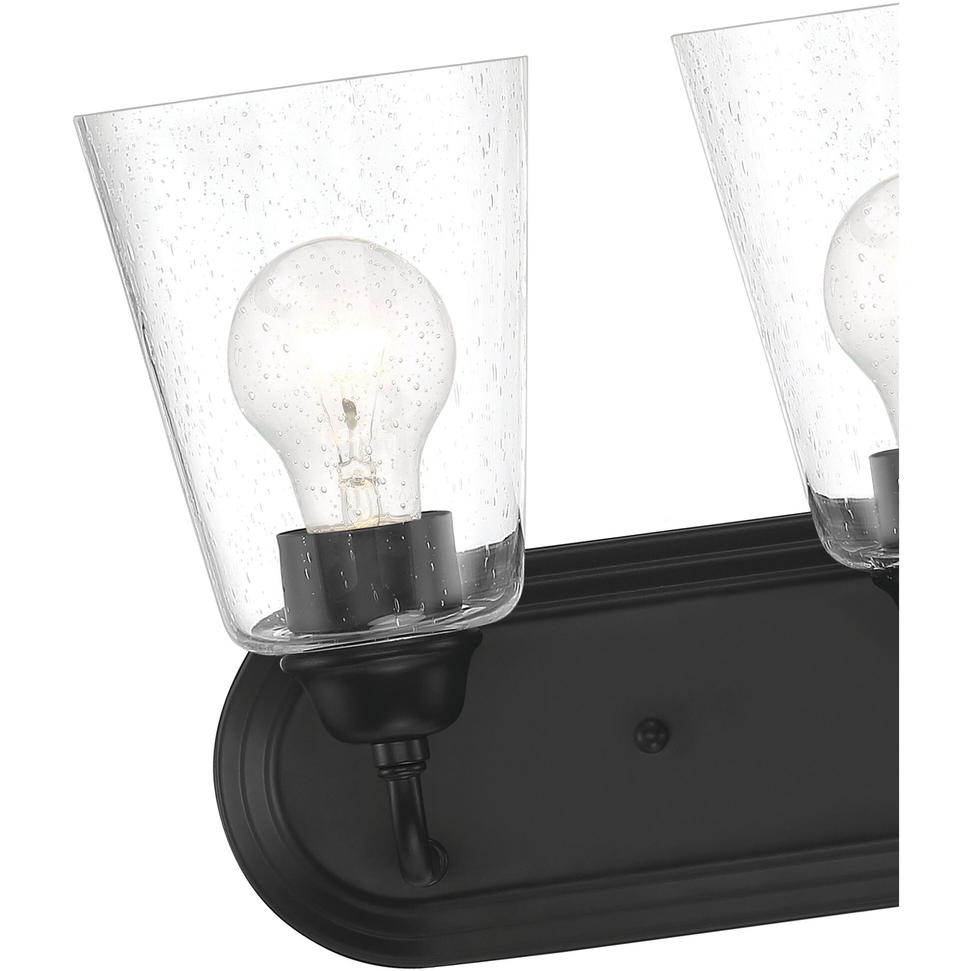 Zane 3 Light 19 inch Matte Black Vanity Light Wall Light