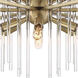 Reeve 12 Light 35.25 inch Burnished Antique Brass Island Pendant Ceiling Light