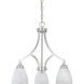 Tackwood 3 Light 20 inch Satin Platinum Chandelier Ceiling Light