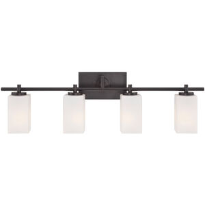 Dakota 4 Light 32 inch Biscayne Bronze Bath Bar Wall Light