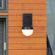 Pineview 1 Light 14 inch Black Outdoor Wall Sconce